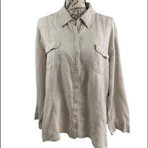 *Chicos women's size 3 linen blouse XL